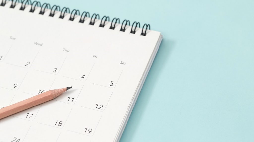 cleaning schedule